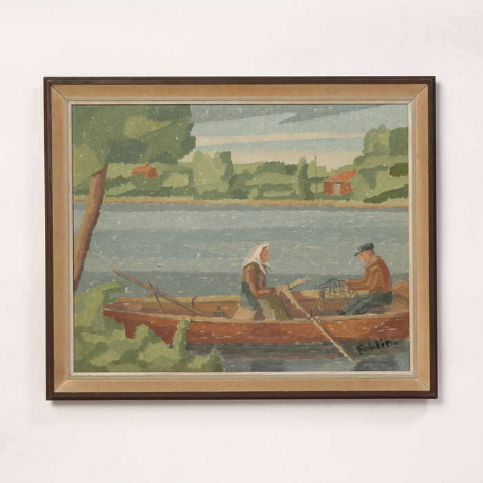 Fishing Boat by Gunnar Fohlin (Born 1924)