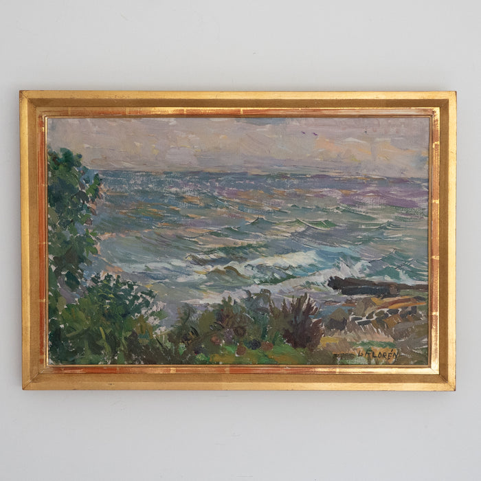 Purple Seaview by Lars Florén (1899-1979)