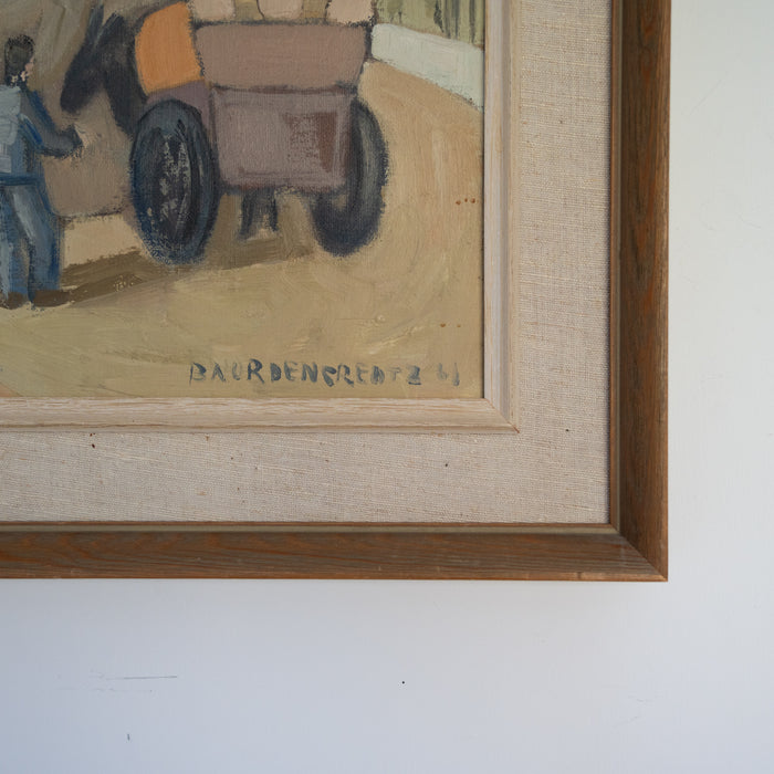 Donkey With Cart by Brita Nordencreutz