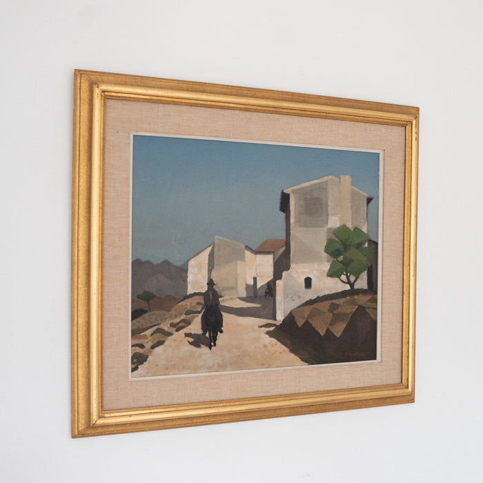 Swedish Abstract Landscape by Gosta Sundvall