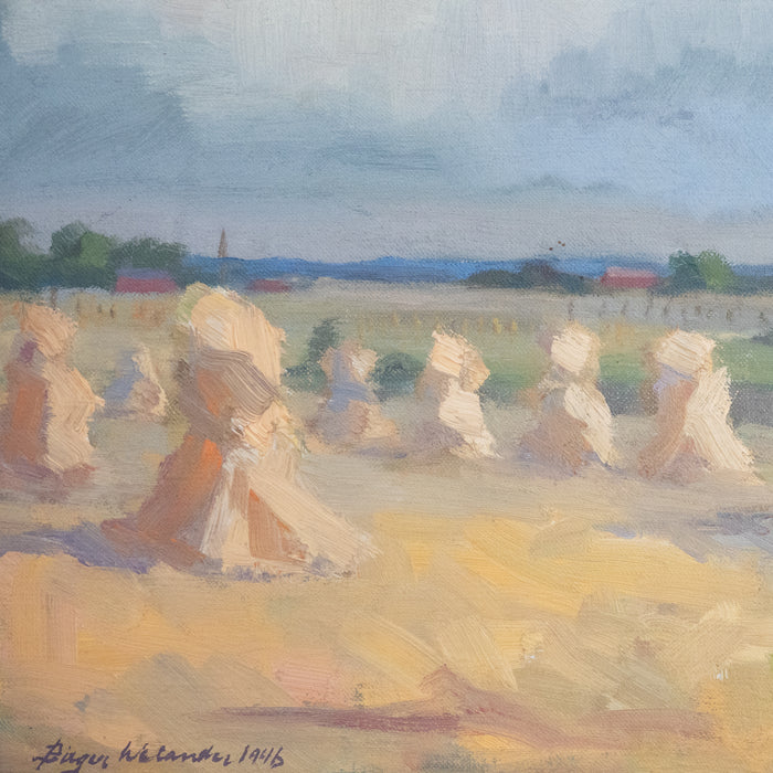 Haystacks by Birger Welander (1916-1985)