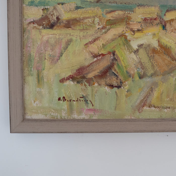 Cubist Landscape by Car Berndtsson (1902-1983)