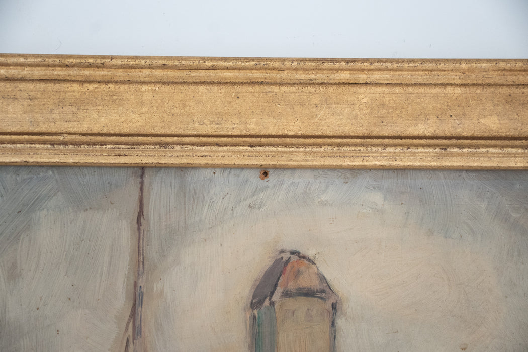 Port Harbour Scene by Inez Leander (1878-1969)