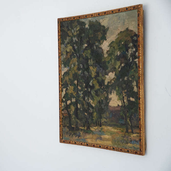 Antique Woodland Landscape by Fernand Thon (1892-1981)