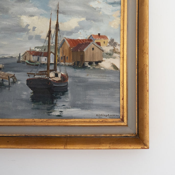 Harbour by Hilding Bossler (1899-1994)