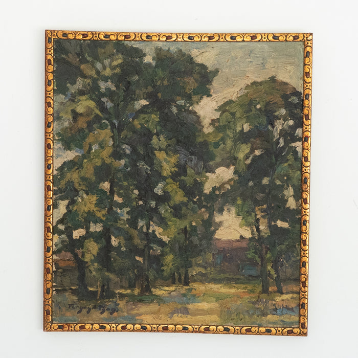 Antique Woodland Landscape by Fernand Thon (1892-1981)