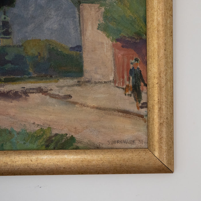 Swedish Landscape by Sigge Jernmark Dated 1939