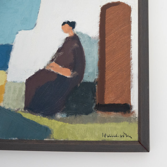 Cubist Landscape by Stig Wernheden (1921-1997)