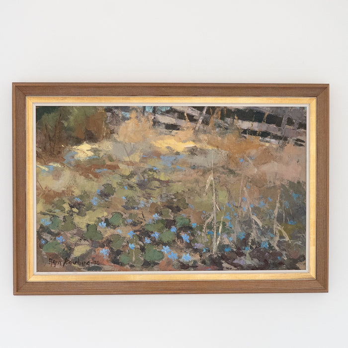 Abstract Bluebells by Agne Söderberg Dated 1970
