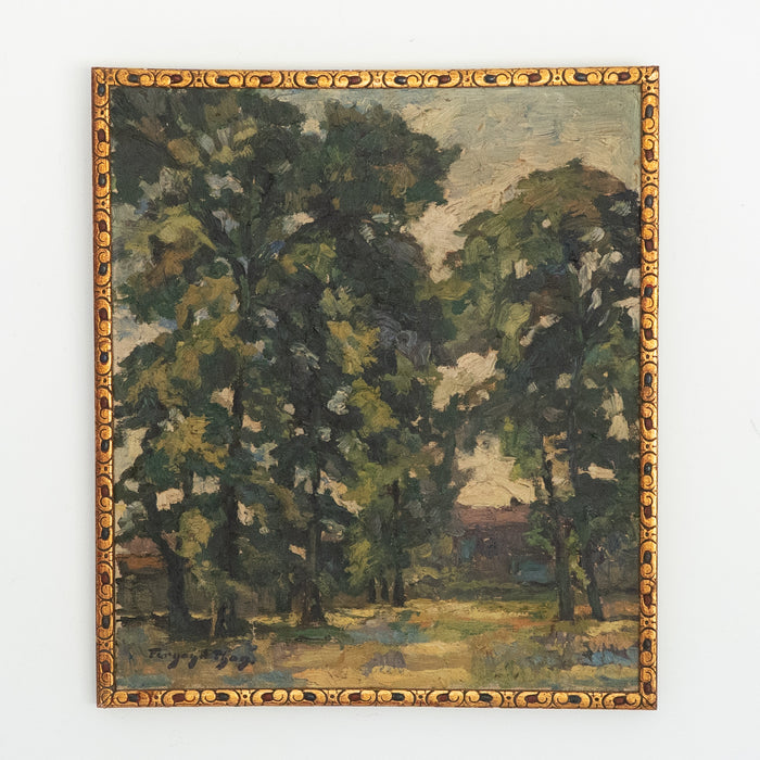 Antique Woodland Landscape by Fernand Thon (1892-1981)