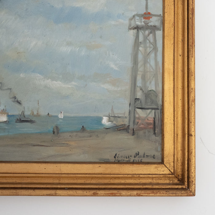 Coastal Landscape by Einar Palme Dated 1935
