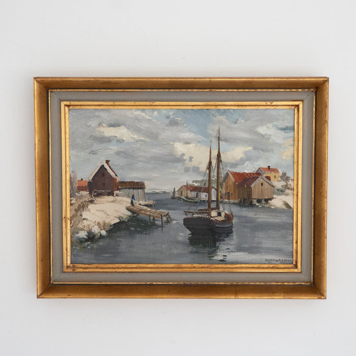Harbour by Hilding Bossler (1899-1994)