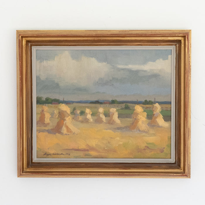 Haystacks by Birger Welander (1916-1985)