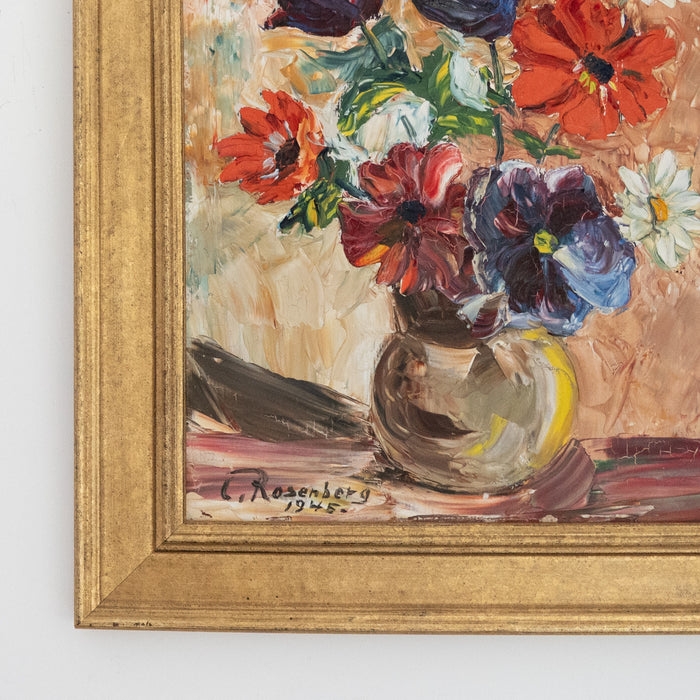 Still Life by C Rosenberg Dated 1945