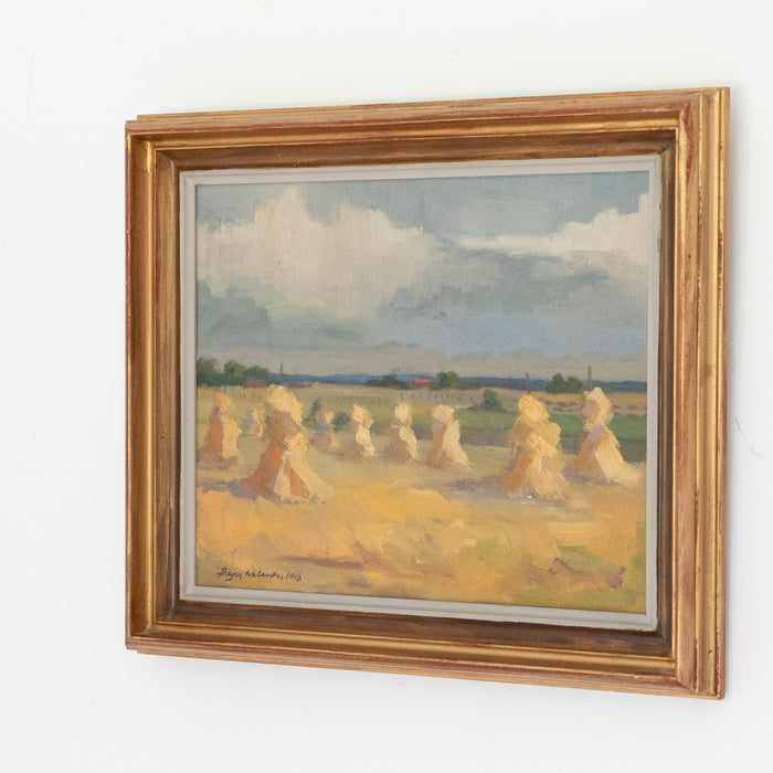 Haystacks by Birger Welander (1916-1985)