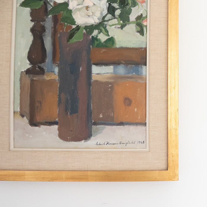 Flower Still Life by Astrid Harms Ringdahl (1912-1984)