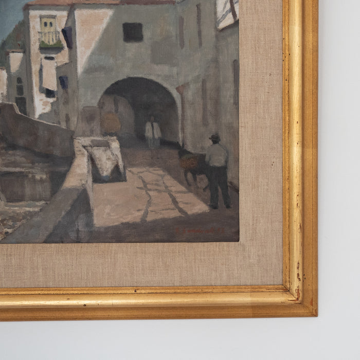 Swedish Abstract Landscape by Gosta Sundvall