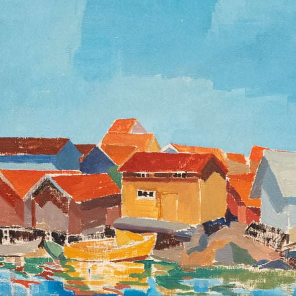 "Hönö Sjöbodar" Dated 1952