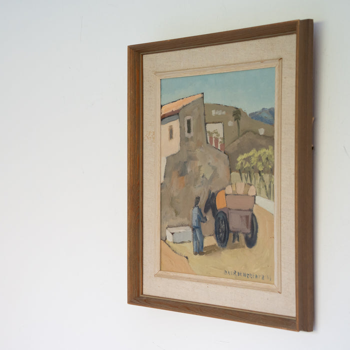 Donkey With Cart by Brita Nordencreutz